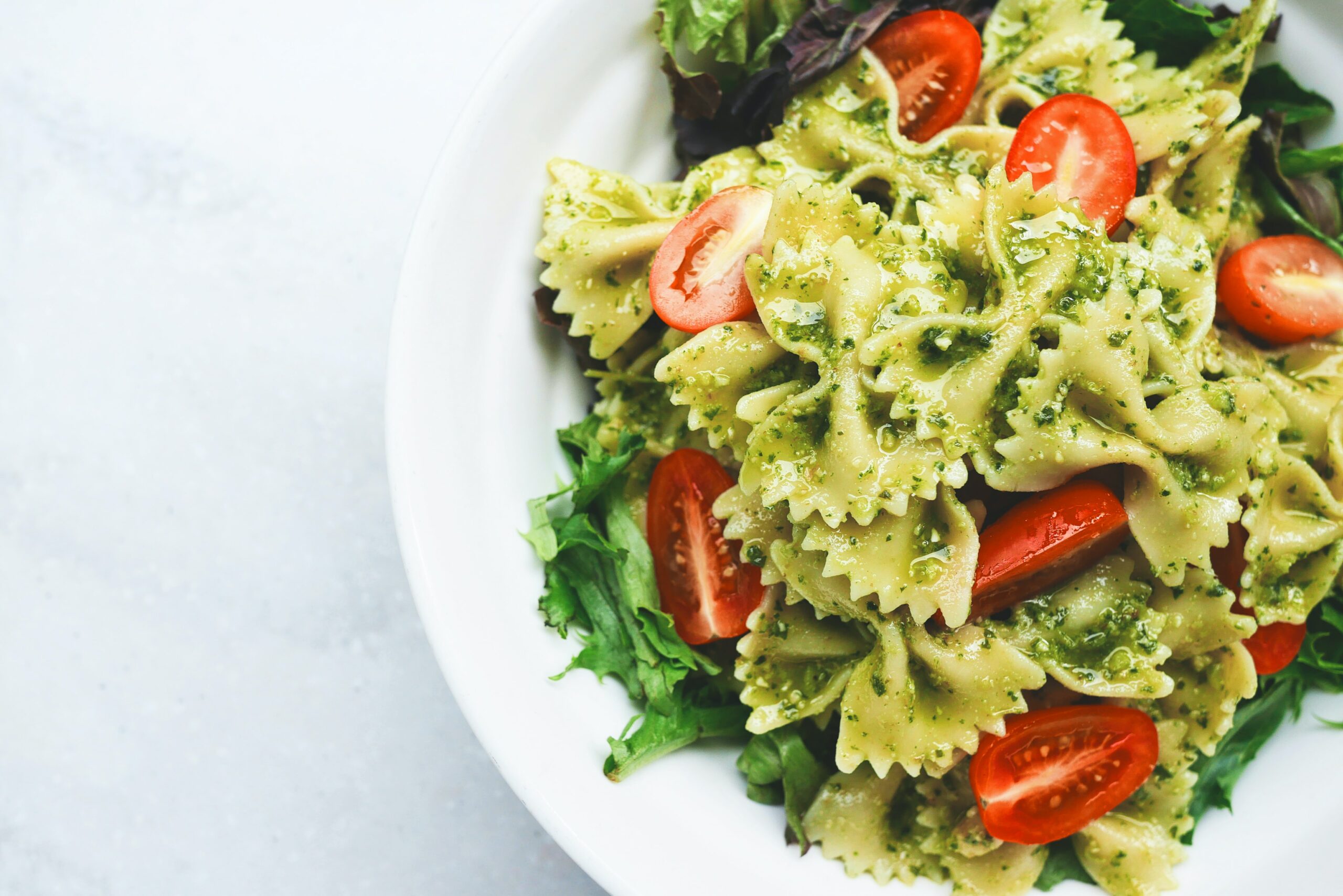 a vegetarian pasta dish