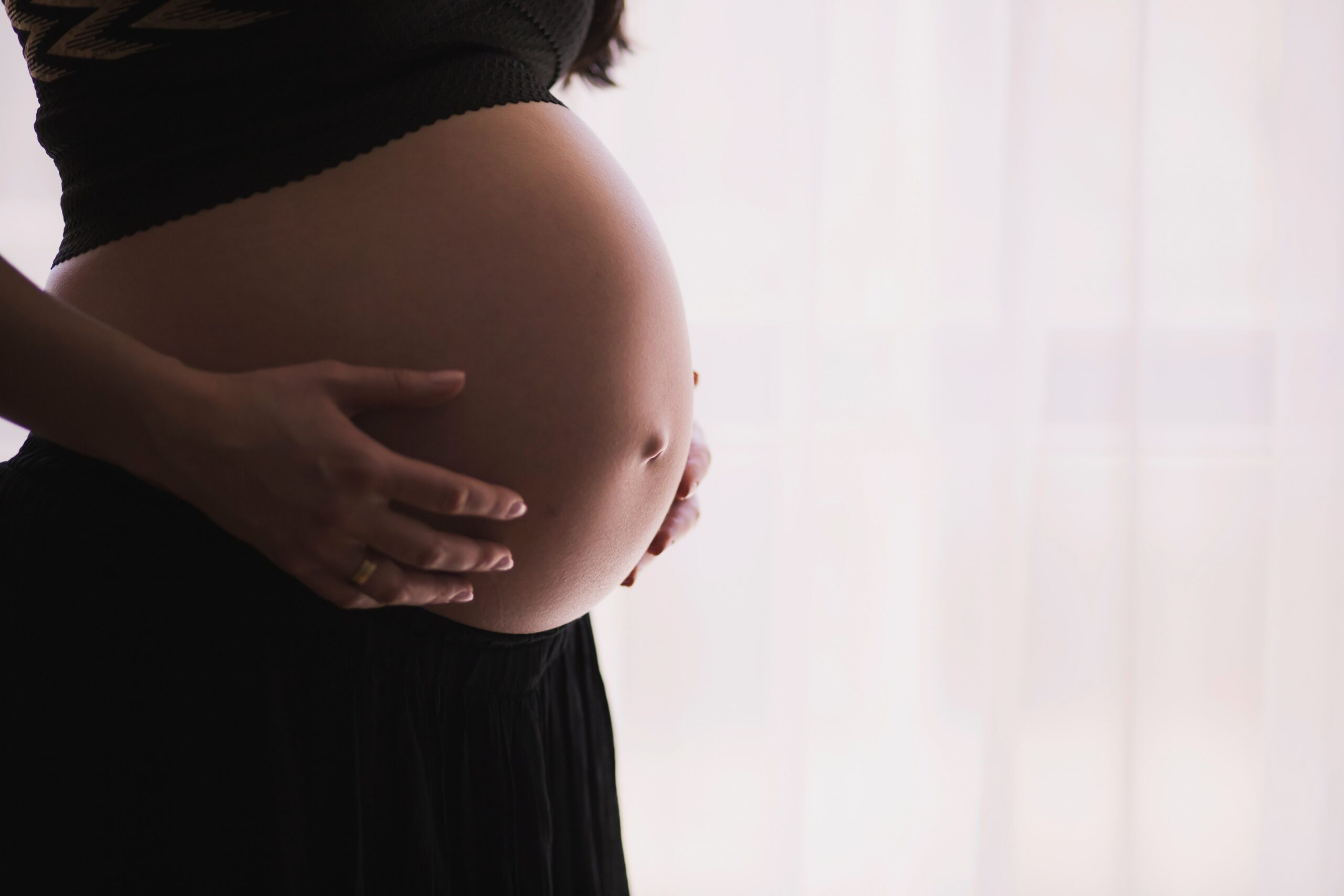 pregnant near door