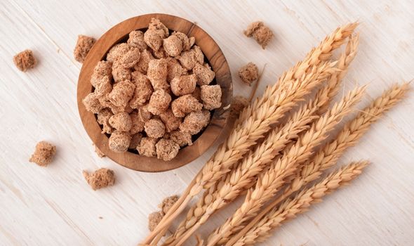 a boawel of cereal with wheat